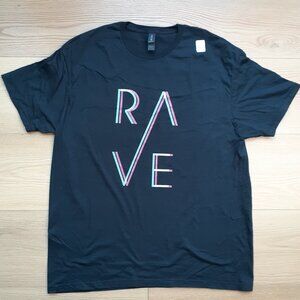 RAVE - New Men's XL Black T-Shirt
